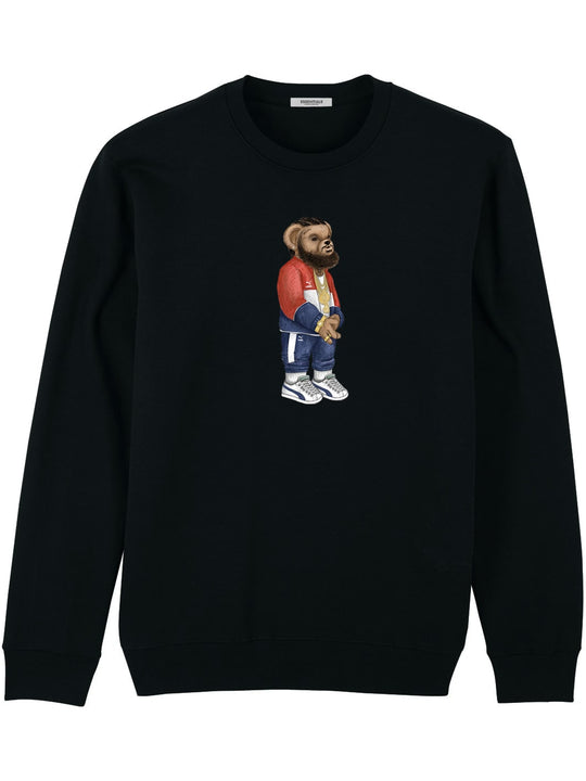 ESSENTIALS SWEATER <br> HUSSLE BEAR