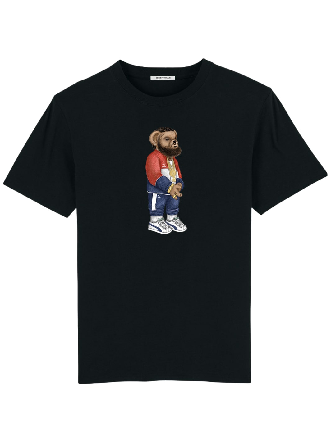 ESSENTIALS T-SHIRT <br>HUSSLE BEAR